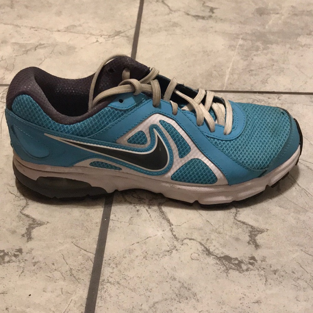 Blue nike shoes
